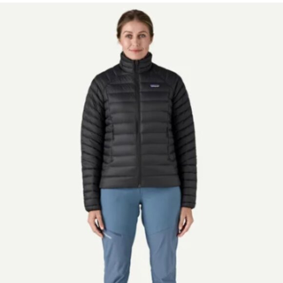 PATAGONIA Women's 800 Fill Down Sweater Jacket Black Size XL - Picture 1 of 15